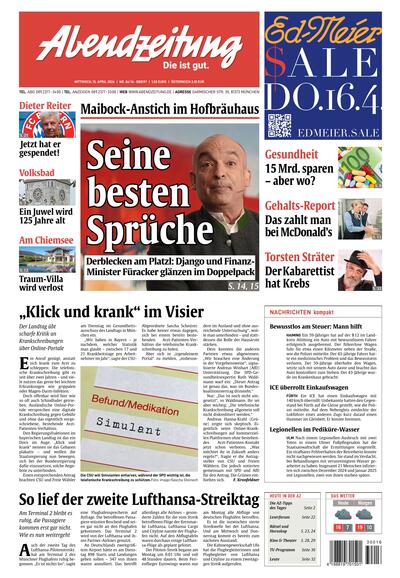Abendzeitung München 2026-04-15